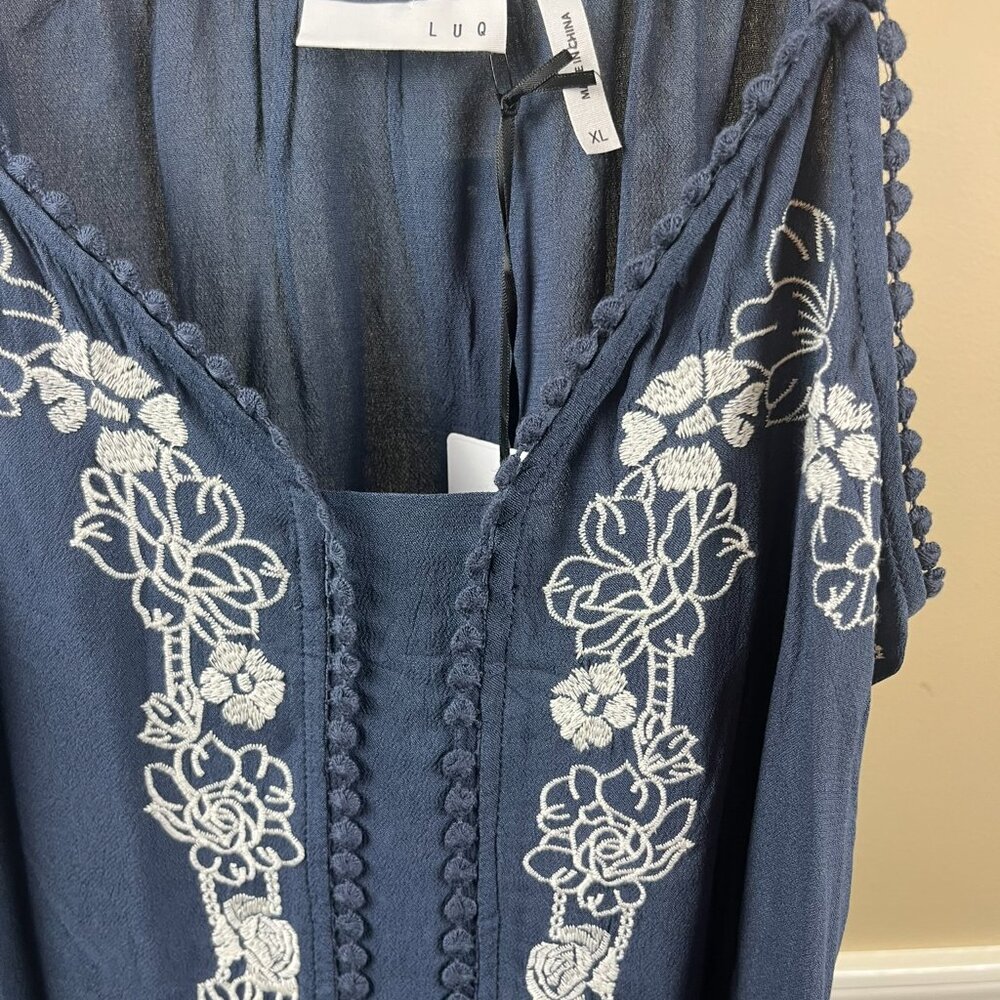 NWT Stitch Fix LUQ Grace Embroidered Cami - XL - Picture 3 of 5